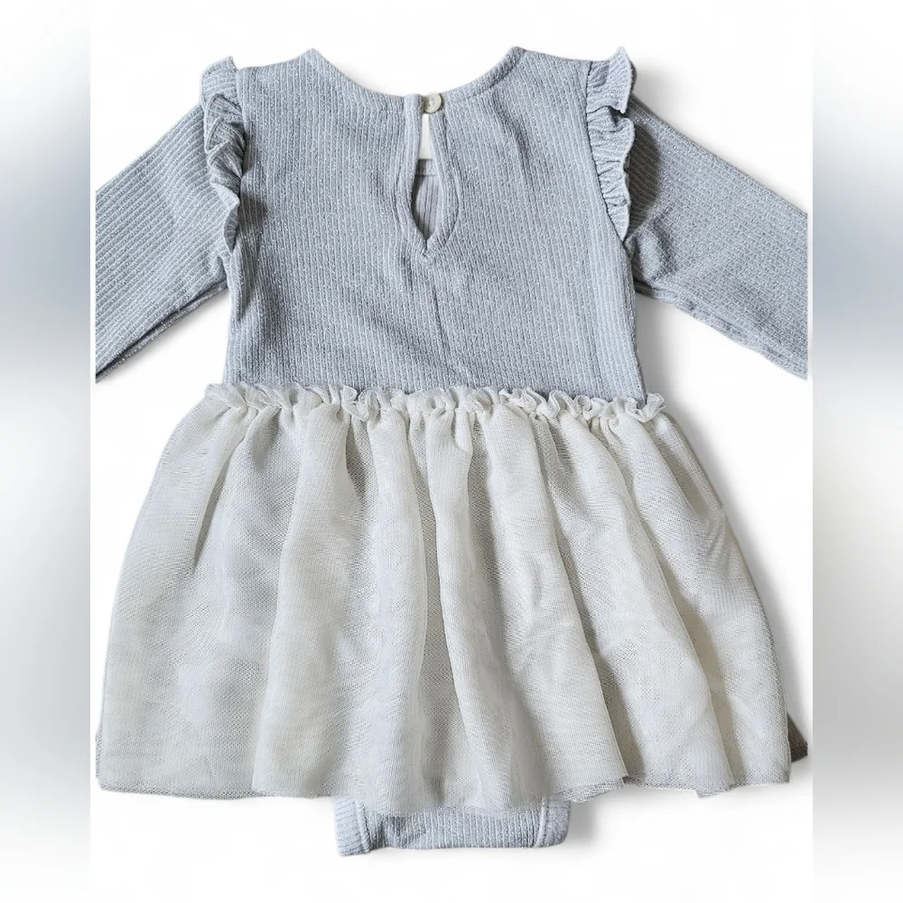 Old Navy Baby Girl Long Sleeve Tutu Dress Romper Size 6–12M